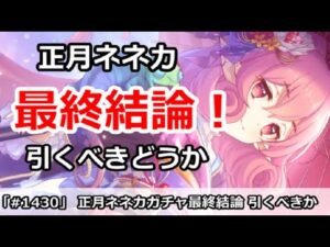 【プリコネ】正月ネネカ＆ペコガチャ最終結論！引くべきかどうか【プリンセスコネクト！】