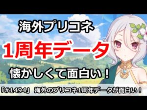 【プリコネ】海外プリコネの1周年データが色々懐かしくて面白い！【プリンセスコネクト！】