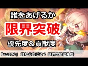 【プリコネ】誰からあげる！？Lv限界突破優先度＆貢献度解説【プリンセスコネクト！】
