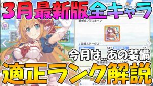 【プリコネR】2022年3月最新版全キャラ適正ランク解説【ランク】