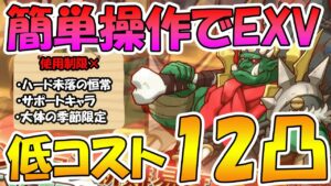 【プリコネR】簡単操作＆かなり低コスト編成で１２凸攻略！【ダンジョンEXTREMEⅤ】