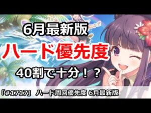 【プリコネ】ハード周回優先度 6月最新版 スタミナ割は40割で十分！？【プリンセスコネクト！】