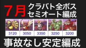 【プリコネR】2022年7月クラバト全ボスセミオート編成。【マダムエレクトラ】【【ワイルドグリフォン】【メガラパーン】【サイクロプス】【オルレオン】【プリンセスコネクト】