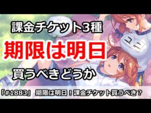【プリコネ】期限は明日まで！課金ガチャチケット3種は買うべきなのか！？【プリンセスコネクト！】