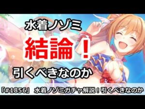 【プリコネ】水着ノゾミガチャ解説！引くべきなのか！？【プリンセスコネクト！】