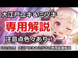 【プリコネ】大江戸ユキ＆大江戸ミツキ専用装備解説 注意点色々あり！【プリンセスコネクト！】