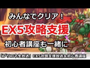 【プリコネ】ダンジョンEX5攻略支援生放送！みんなで一緒にクリア＆初心者講座【プリンセスコネクト！】