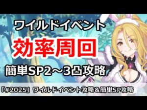 【プリコネ】ワイルドイベント効率周回！＆簡単SP2～3凸攻略 (ミス修正＆コメにSP改訂版あり)【プリンセスコネクト！】