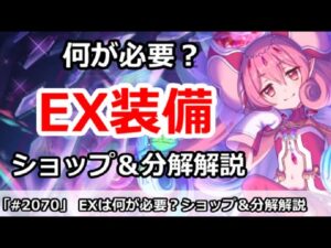 【プリコネ】EX装備は何が必要か！？ショップ＆分解解説【プリンセスコネクト！】