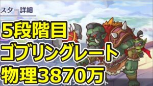 【プリコネR】（追記あり）5段階目ゴブリングレート　物理セミオート3870万（1手）【11月クランバトル】
