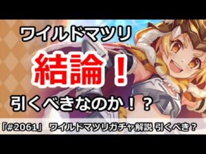 【プリコネ】ワイルドマツリガチャ解説！引くべきなのか！？【プリンセスコネクト！】