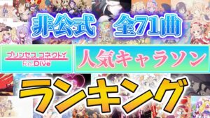 【プリコネR】全71曲プリコネ人気キャラソンランキング！【非公式】【2022年版】