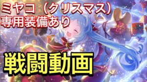 【プリコネ】ミヤコ（クリスマス）の専用装備あり試運転。ゴブリングレート戦闘動画。【プリンセスコネクト】【ミヤコ】【クリスマス】