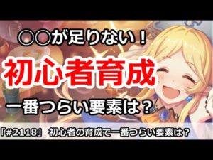 【プリコネ】初心者の育成で一番きついのは何か？◯◯が足りない！！【プリンセスコネクト！】