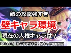 【プリコネ】敵の攻撃強すぎで壁キャラ環境に！現在の人権キャラは？【プリンセスコネクト！】