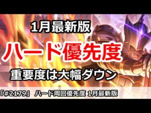 【プリコネ】ハード周回優先度 1月最新版 ハードの重要度は大幅ダウン？【プリンセスコネクト！】