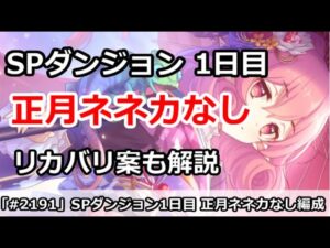 【プリコネ】1月SPダンジョン1日目 正月ネネカなし簡単攻略！＆9F事故リカバリ案【プリンセスコネクト！】
