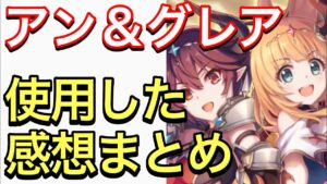 【プリコネ】アン＆グレア性能解説動画。使用した感想まとめ。火力オバケのスーパーアタッカー参戦。【プリンセスコネクト】【アン】【グレア】
