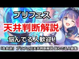 【プリコネ】プリフェス天井判断解説、悩んでる人の質問歓迎！【プリンセスコネクト！】