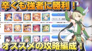 【プリコネR】遂に最強最悪の防衛編成を撃破！！長く苦しい戦いを終え、皆に伝える攻略編成動画！！