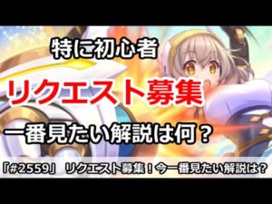 【プリコネ】リクエスト募集！今一番見たい解説は何か？特に初心者の人【プリンセスコネクト！】