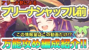【プリコネR】プリーナシャッフル直前!!攻め編成紹介!!この情報量は…!!