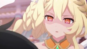 騎士くんを押し倒すライラエル様「プリコネR プリンセスコネクトRe:Dive」