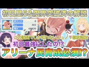 【プリコネR】初日に星5&限界突破をした目線からニュノリのスタンを徹底解説!!アリーナ民はイベント周回必須!?