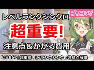 【プリコネ】超重要！レベルランクシンクロの重要注意点＆かかる費用解説【プリンセスコネクト！】