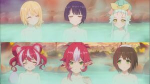 【プリコネR】 [DMM版] 温泉我慢大会！？ 【メインストーリー 第3部 「第6章　アルターメイデンvsバンデイ・シスターズ　第4話～幕間VII」のアニメシーン】