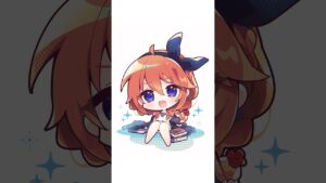 ユニちゃん描いたよ。#イラストメイキング #illustration #プリコネr