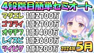 【プリコネR】４段階目簡単セミオート編成とフルオート編成たくさん紹介！２０２４年５月クラバト【ツインピッグス】【レインスピリット】【オークチーフ】【ゴブリンライダー】【マダムエレクトラ】